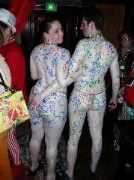 Bodypainted Guest Books at Columbia Tower Downtown Rotary Benefit 2003