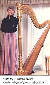 Joyce with Wurlitzer Harp