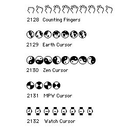 Cursors Available