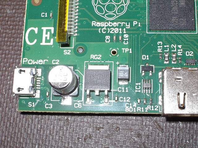 The stock RasPi regulator