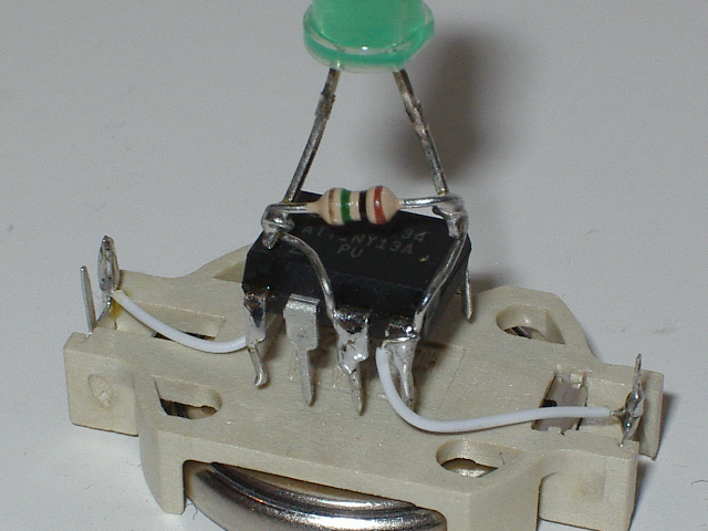Closeup of firefly wiring