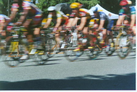 In the straightaway...