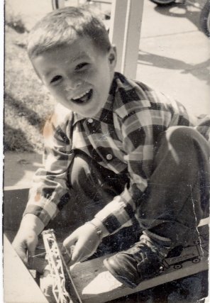 [photo of me in the sandbox, ca. 1962]