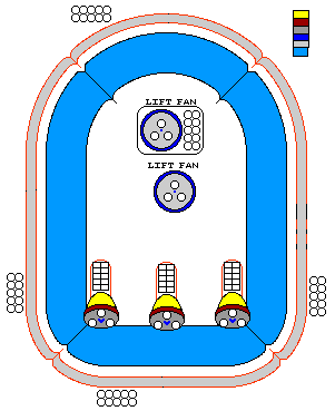 Hovercraft Outline graphic