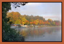 Greenlake Colors explode in the autumn inside Seattle